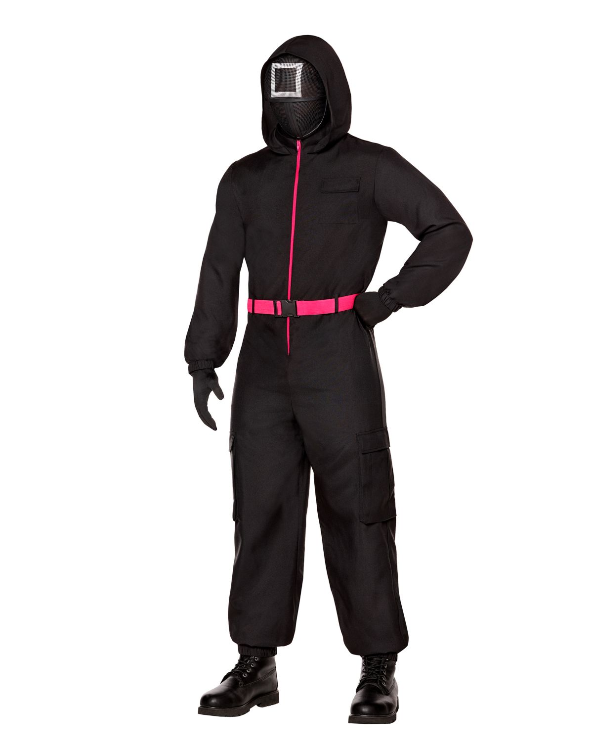Kids Black Guard Costume - Squid Game