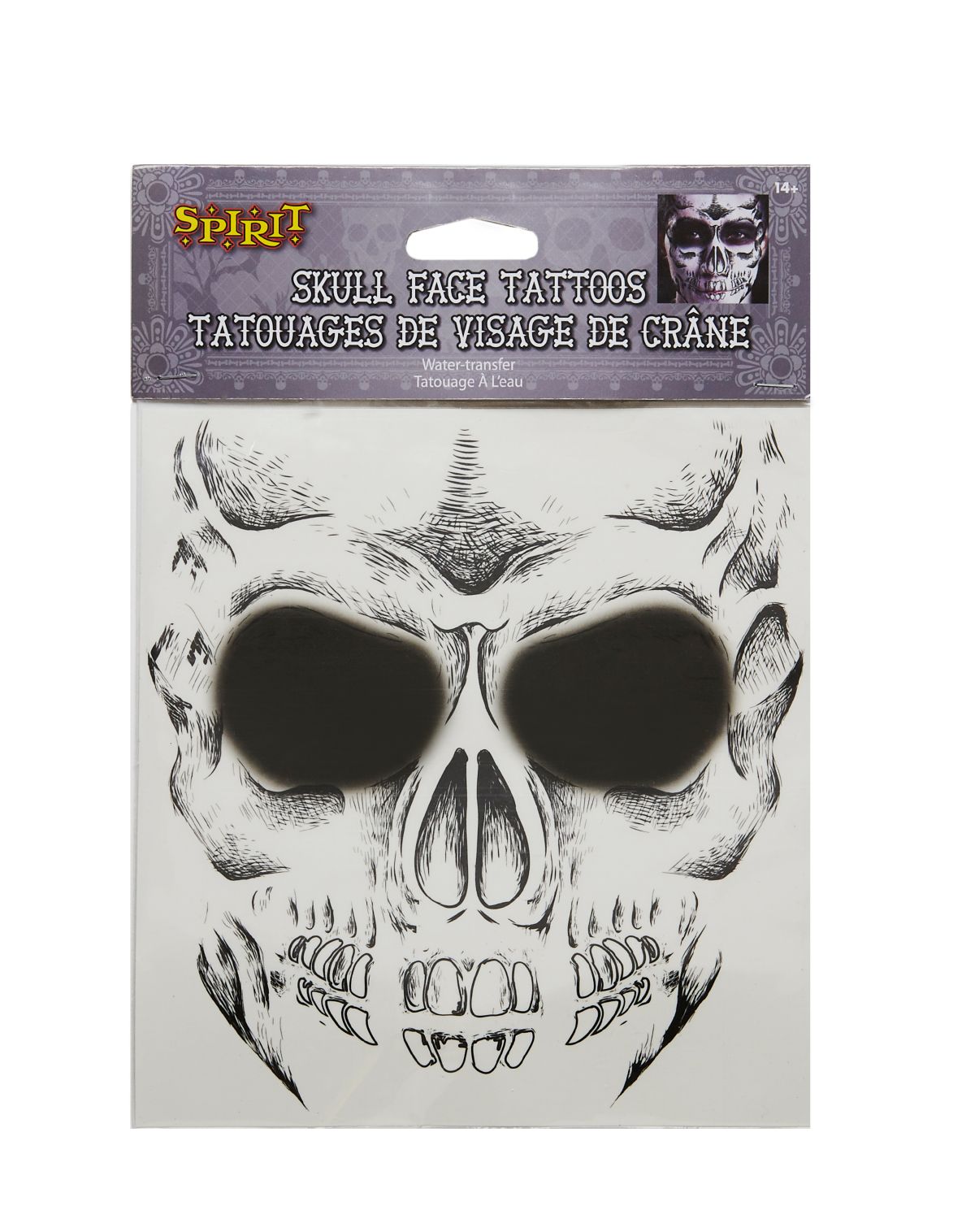 Skeleton Face Tattoo