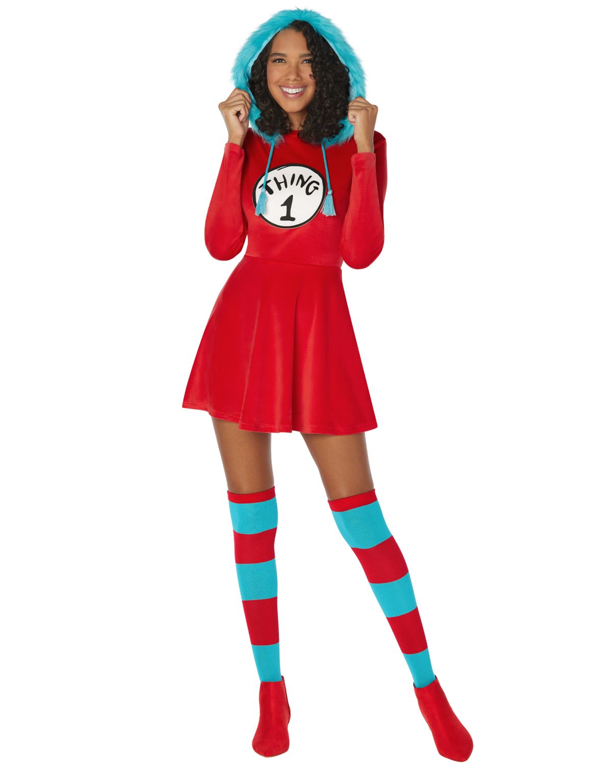 Adult Thing 1 and Thing 2 Dress Costume - Dr. Seuss