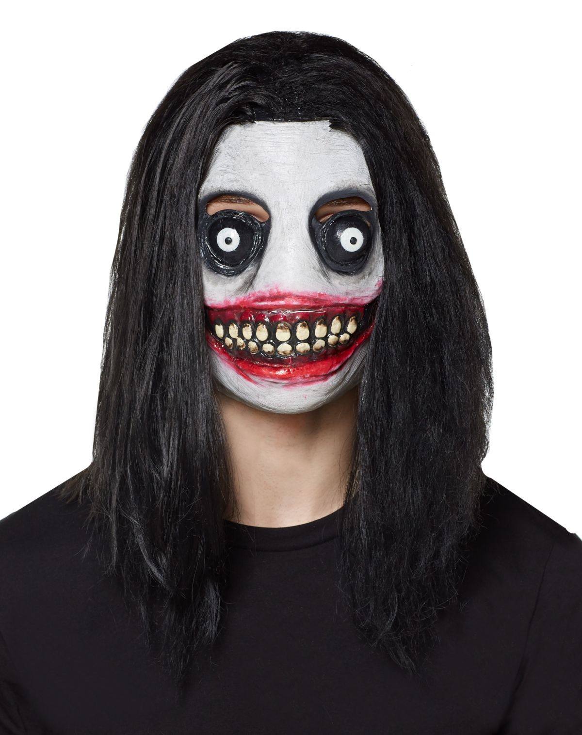 Demented Grinning Killer Half Mask
