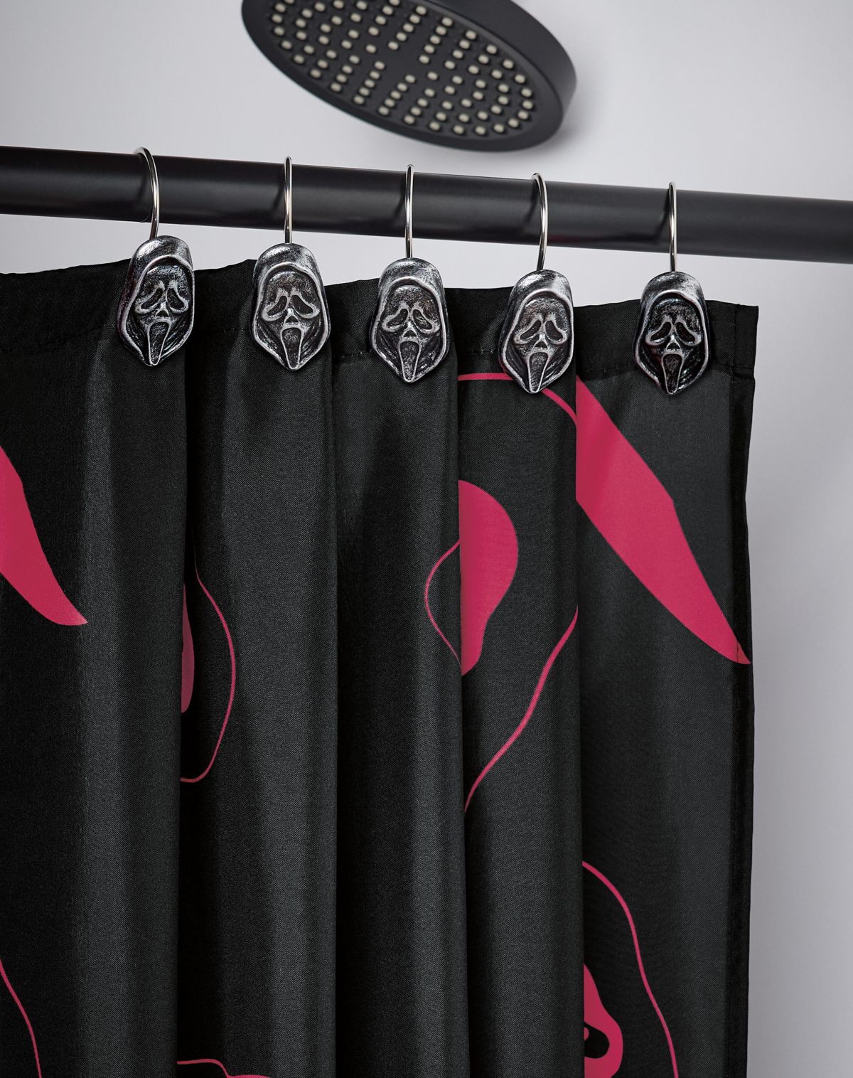 Ghost Face Shower Curtain Hooks