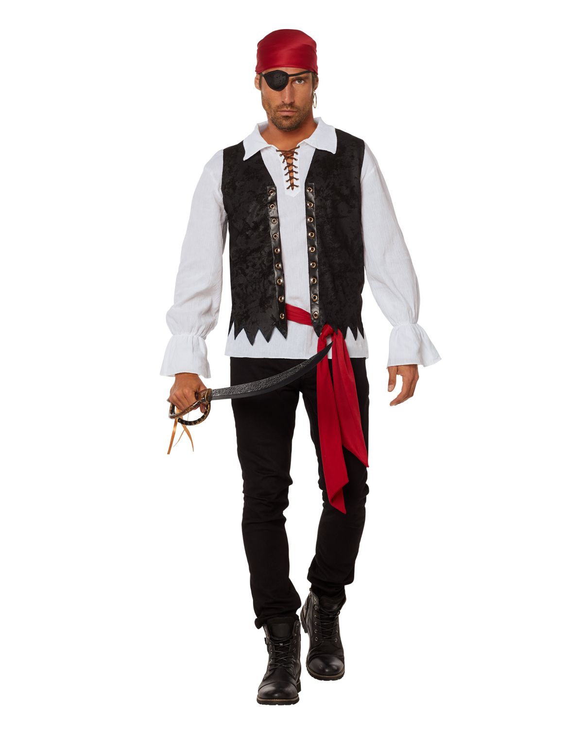 Adult Pirate Plus Size Costume Kit