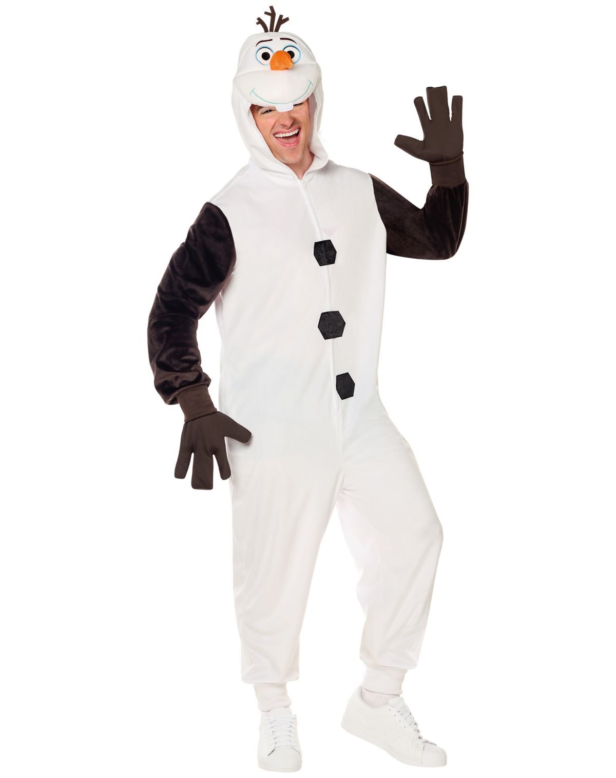 Adult Olaf Jumpsuit Costume - Frozen