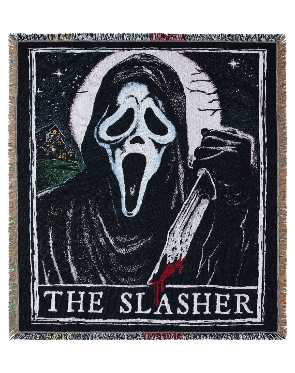 Ghost Face Jacquard Blanket