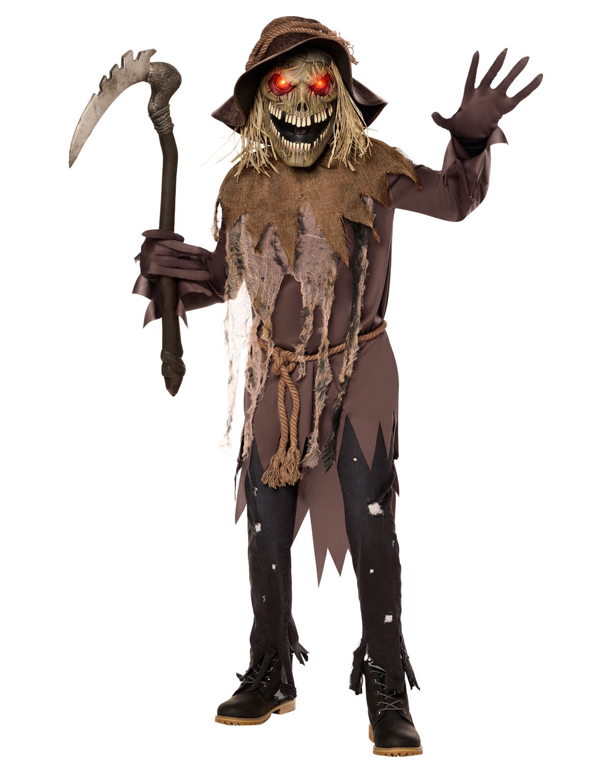 Kids Light-Up Twisted Scarecrow Costume