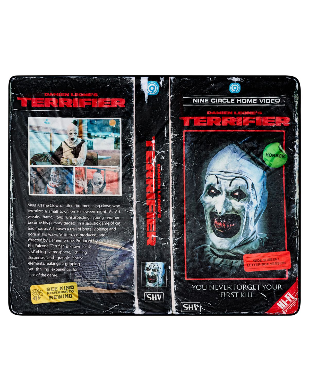 Art the Clown Video Tape Fleece Blanket - Terrifier