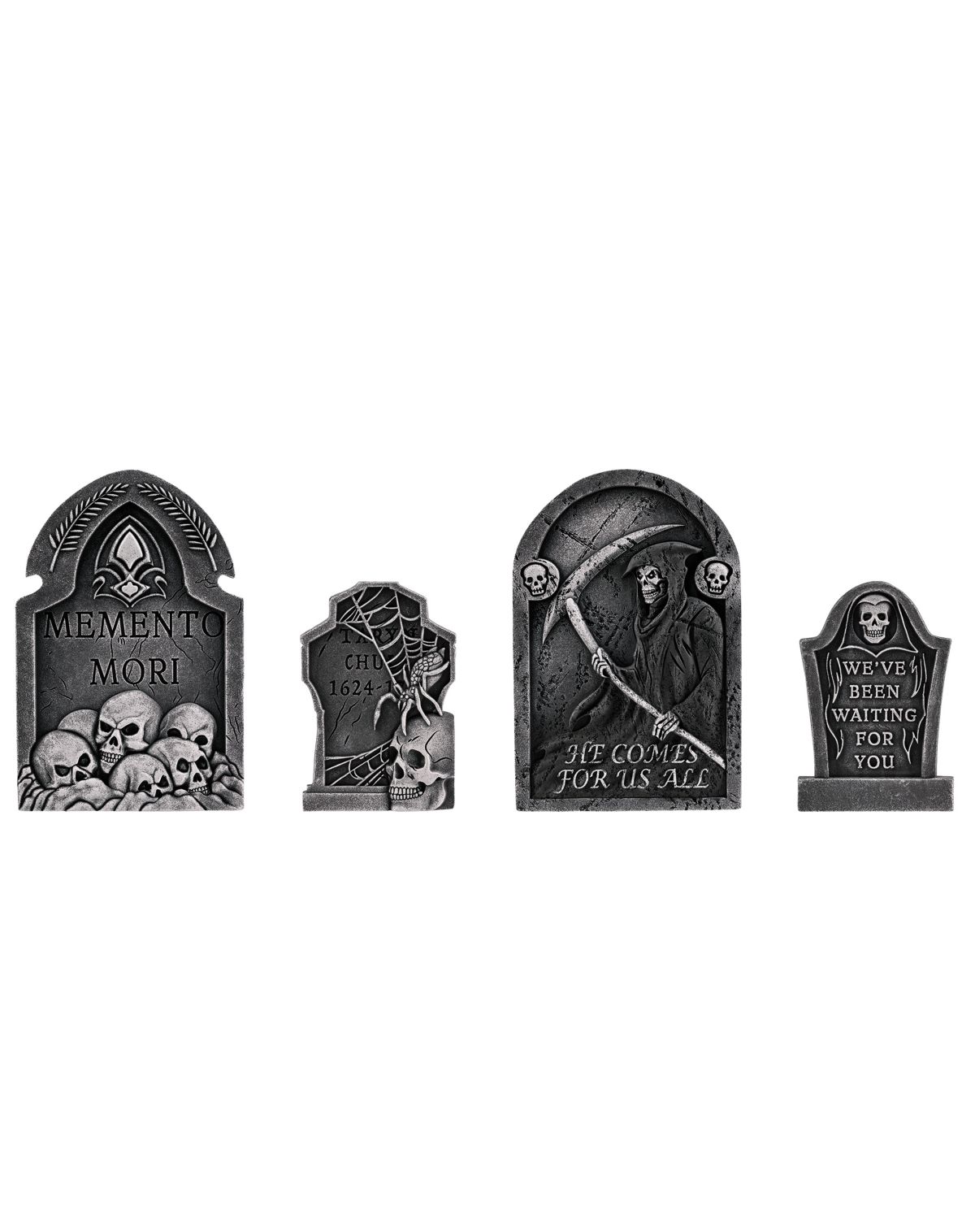Skull Tombstones - 4 Pack