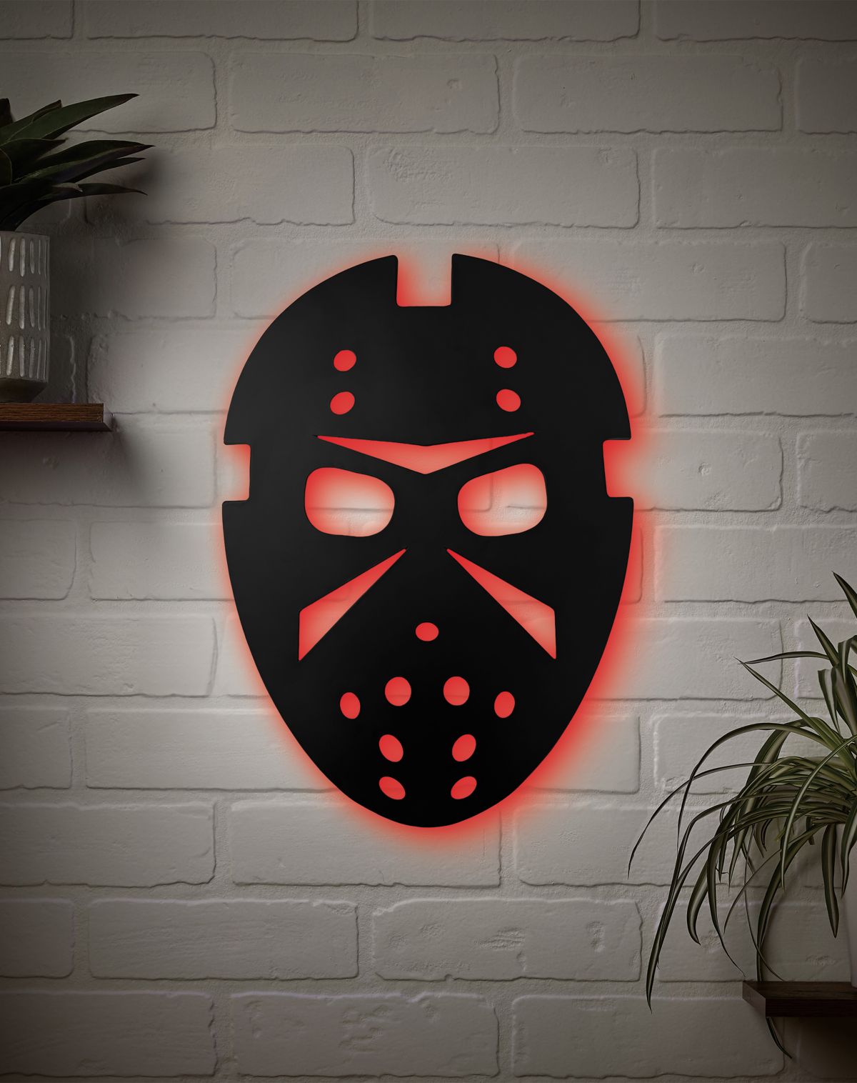 Jason Mask LED Light-Up Sign - Jason Universe