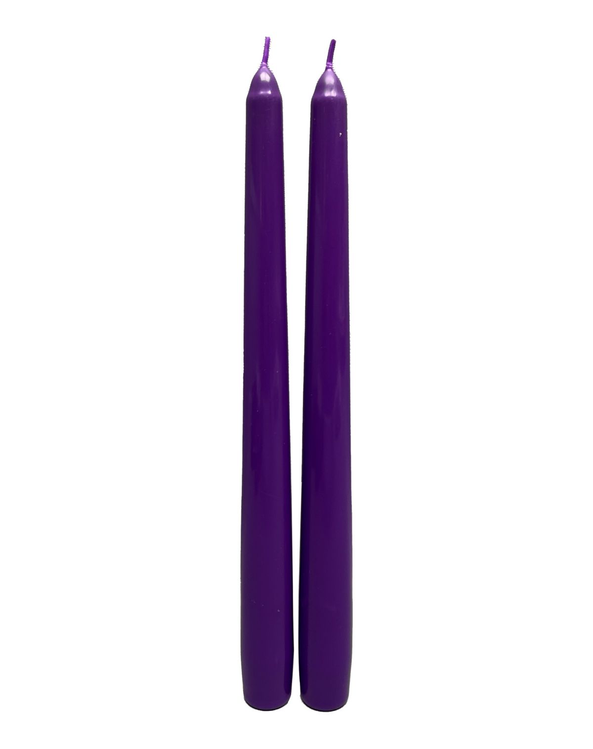 10 Inch Mystical Arts Black and Purple Bleeding Candles - 2 Pack