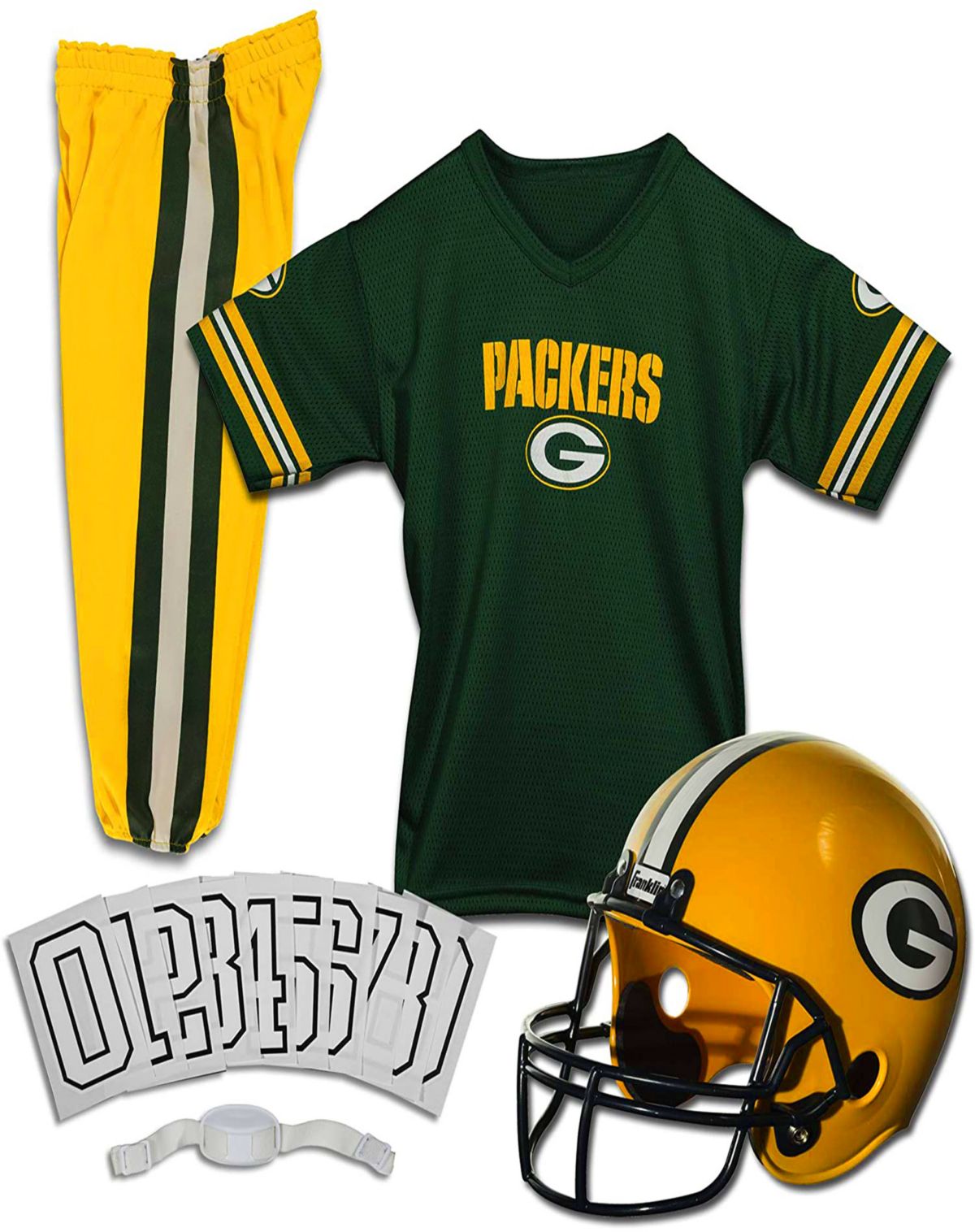 Kids Green Bay Packers NFL Uniform Costume Deluxe - Franklin Sports