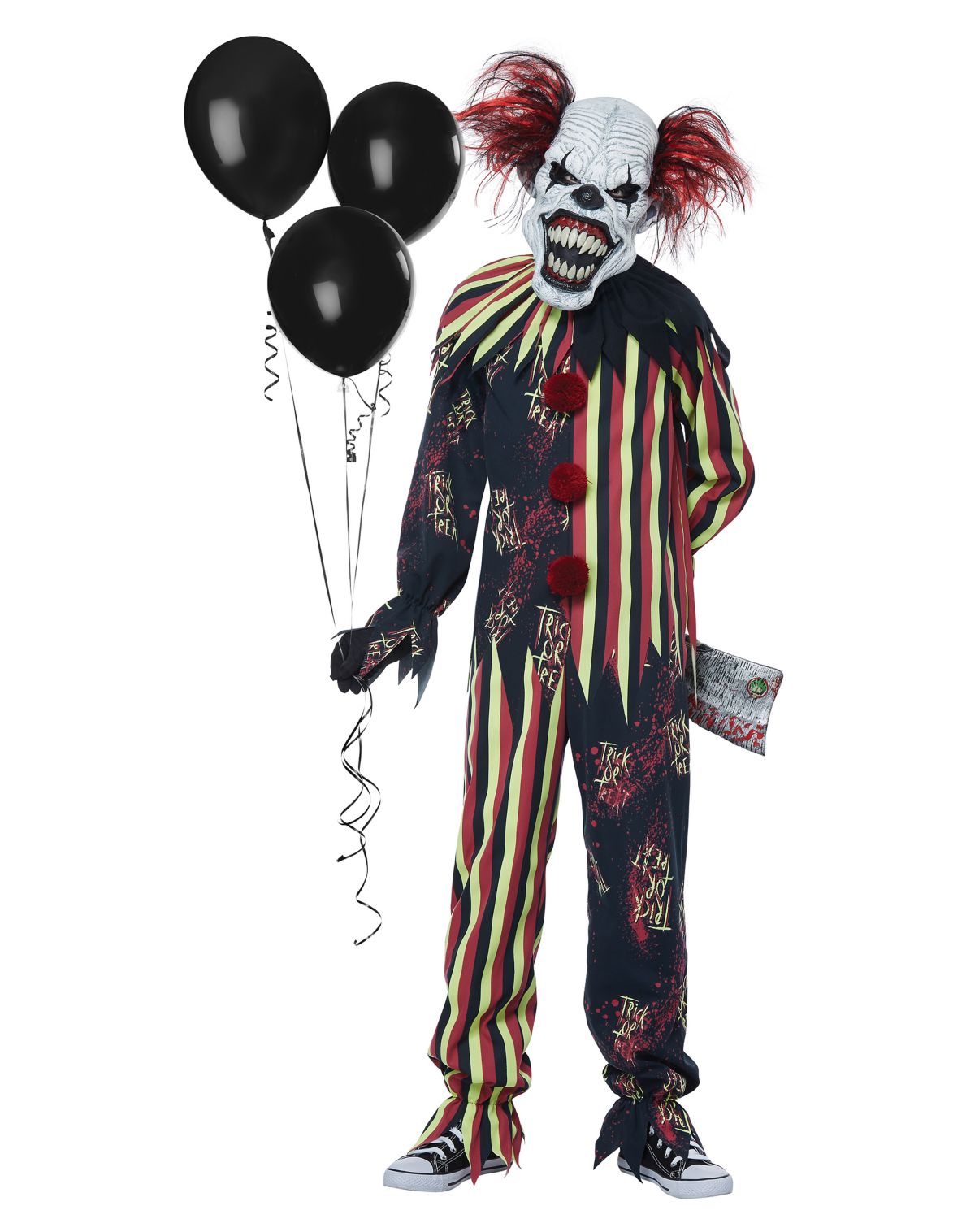 Kids Glow in the Dark Clown Costume