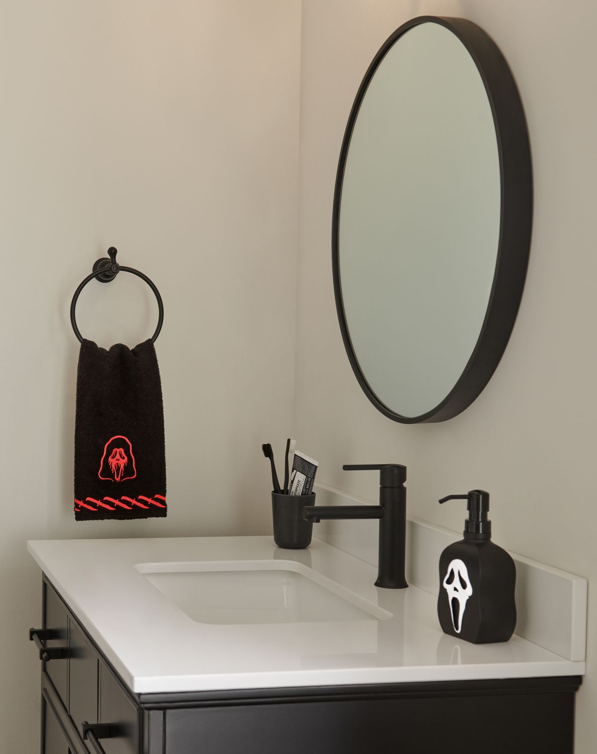 Ghost Face Knife Hand Towel