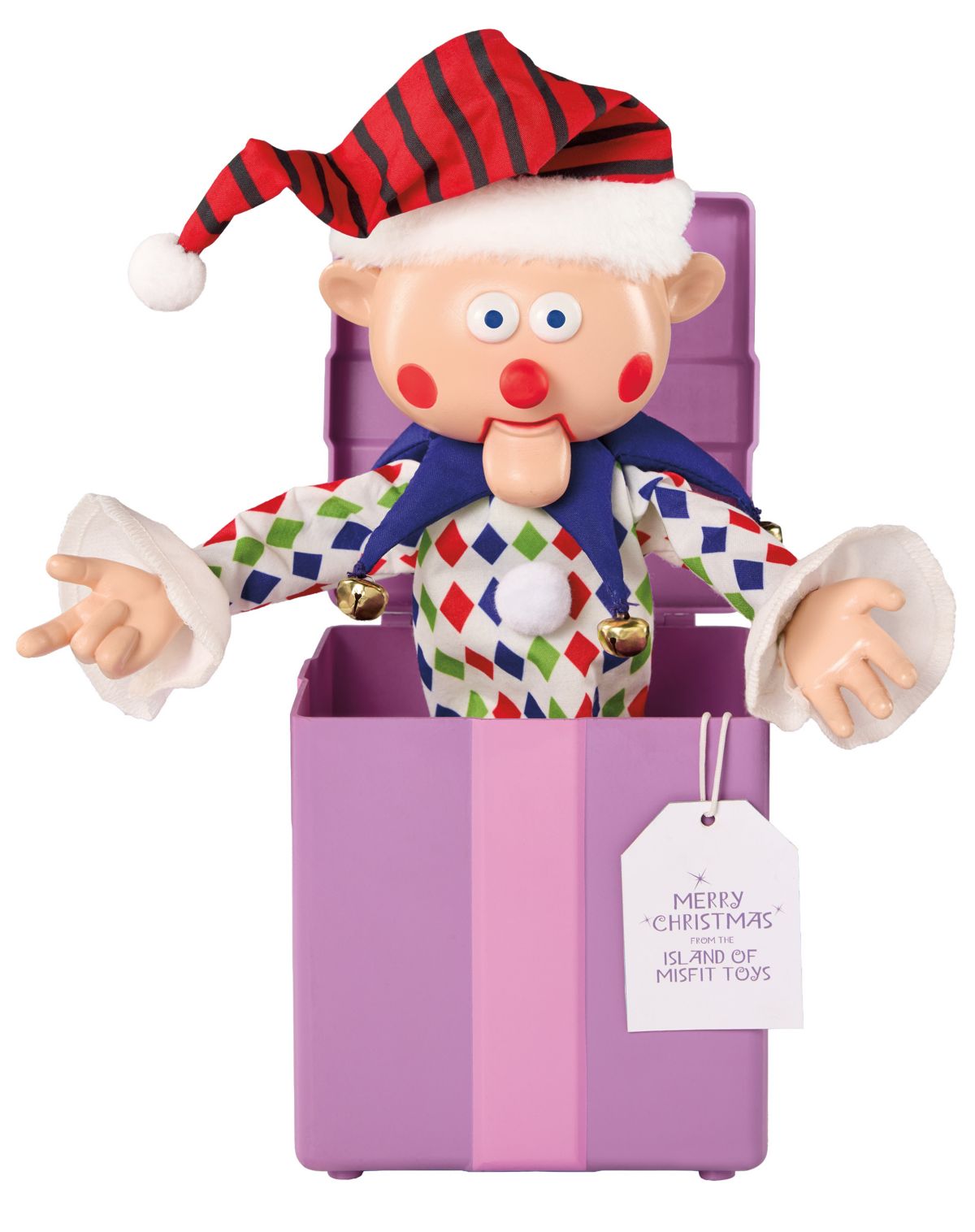 Animated Tabletop Charlie in the Box - Rudolph the Red-Nosed Reindeer