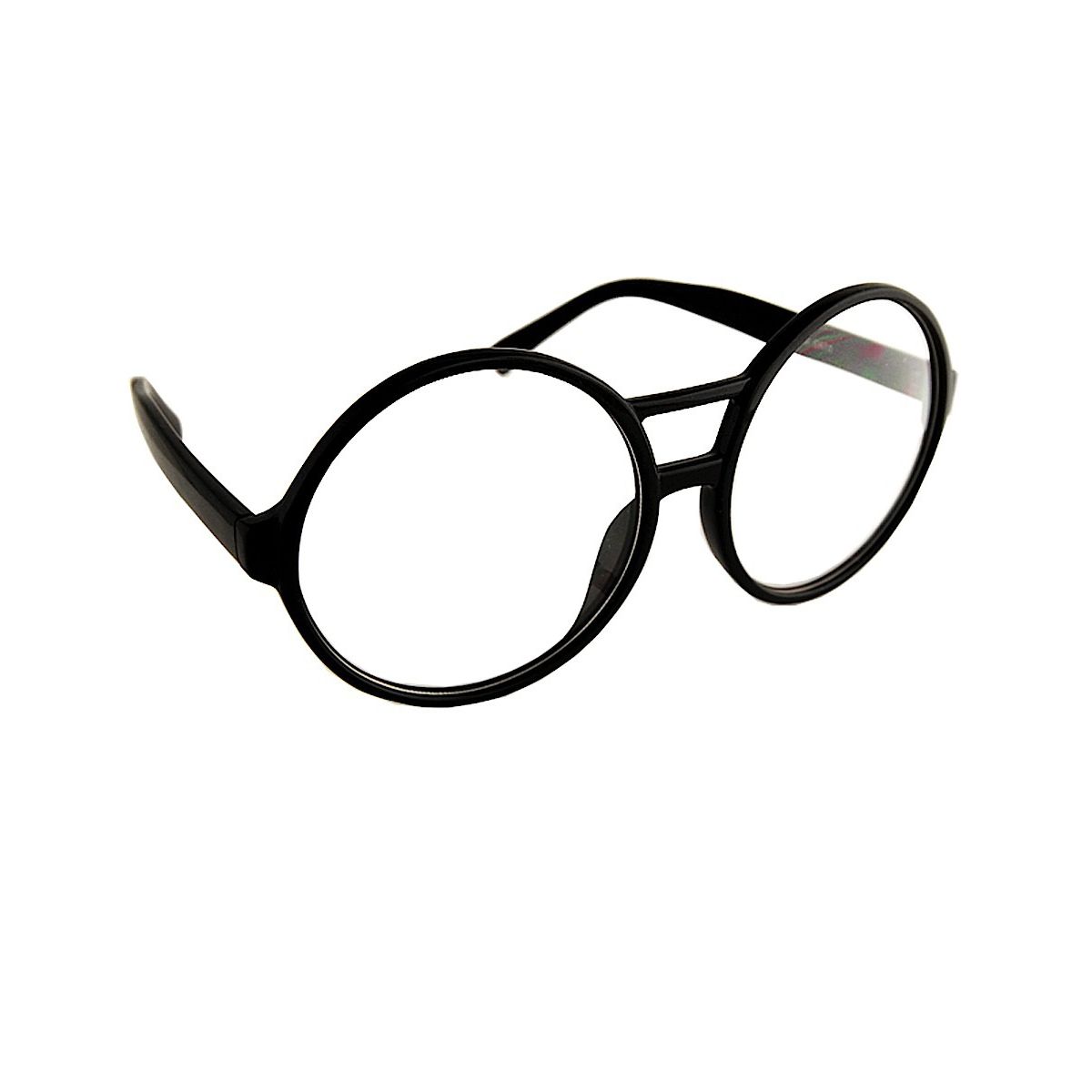 Black Round School Nerd Glasses