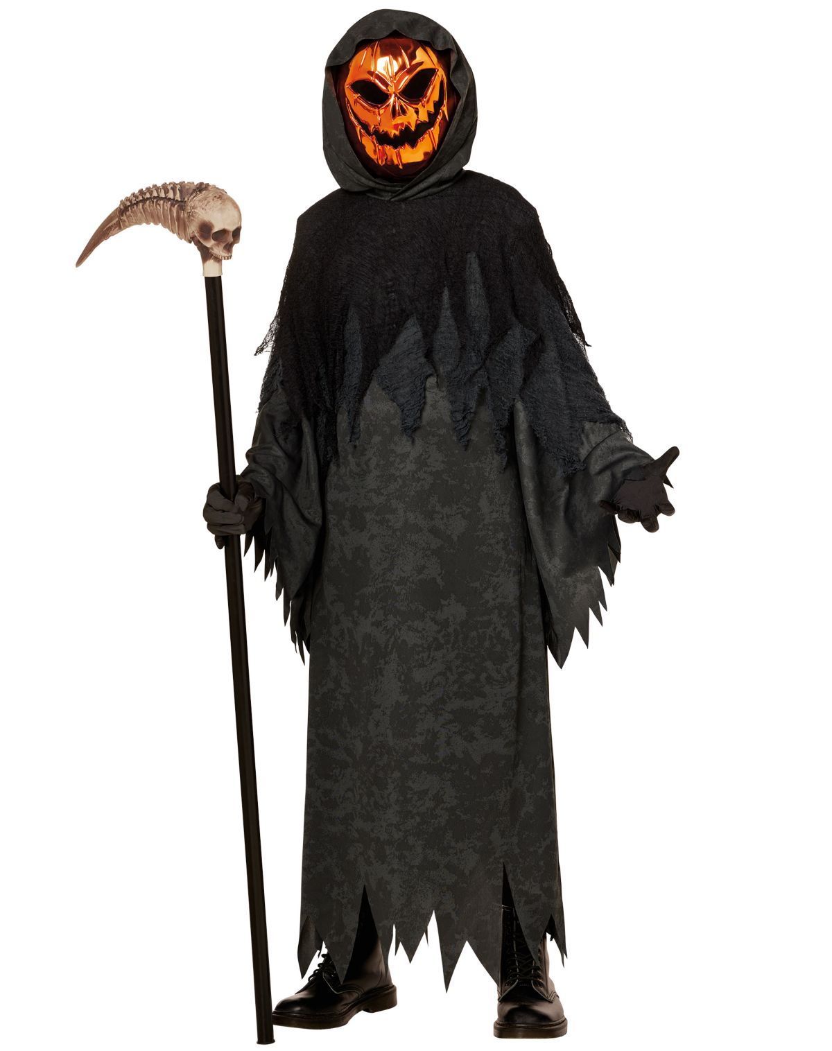 Kids Chrome Pumpkin Reaper Costume