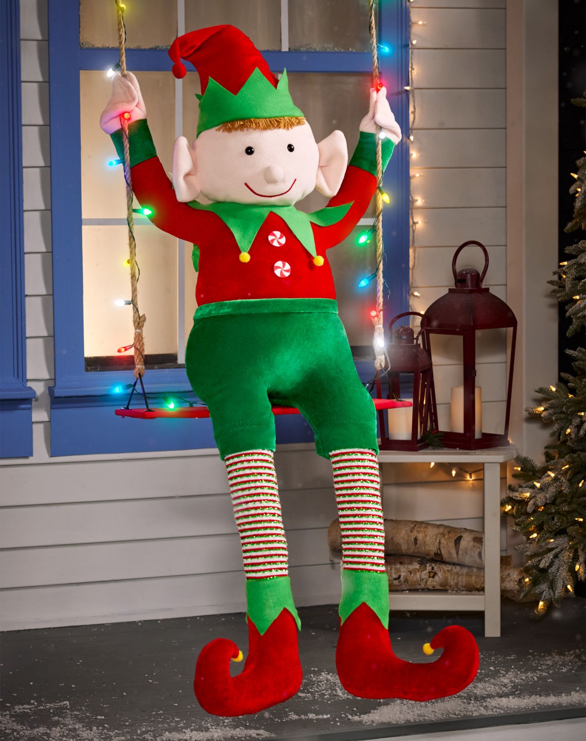 4 Ft 3 In Swinging Elf Animatronic
