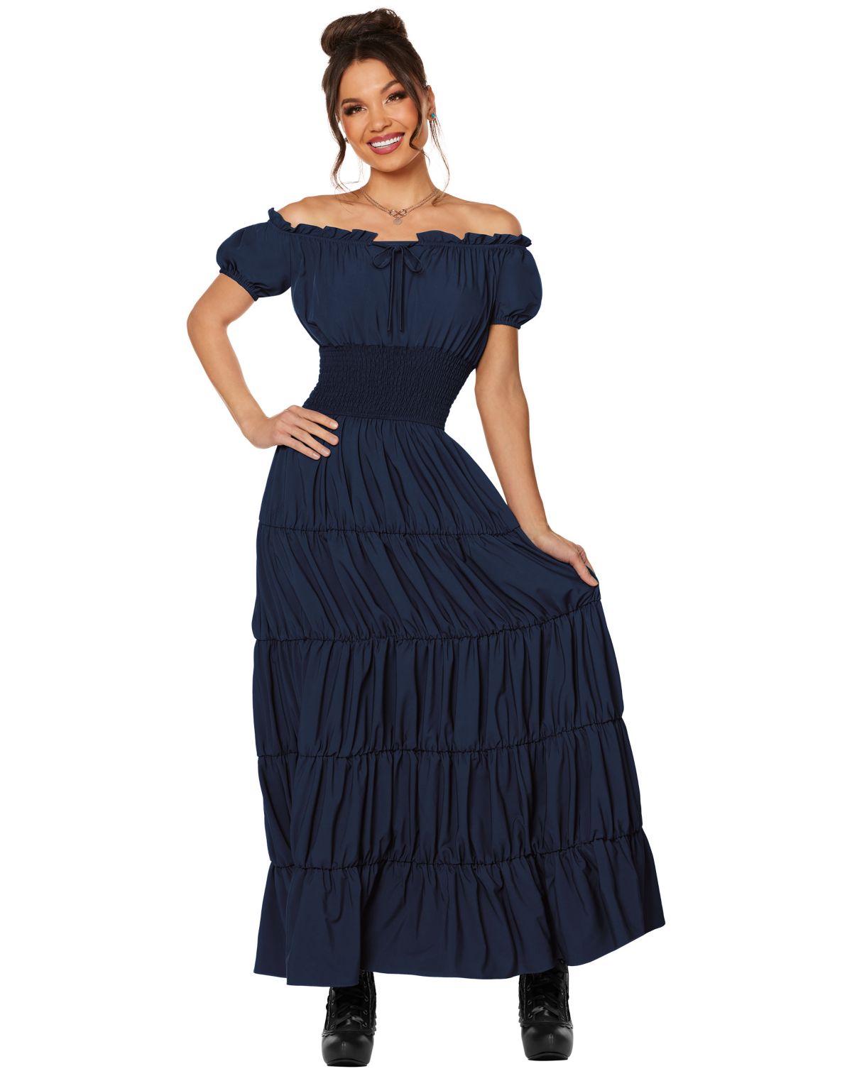 Adult Blue Peasant Dress