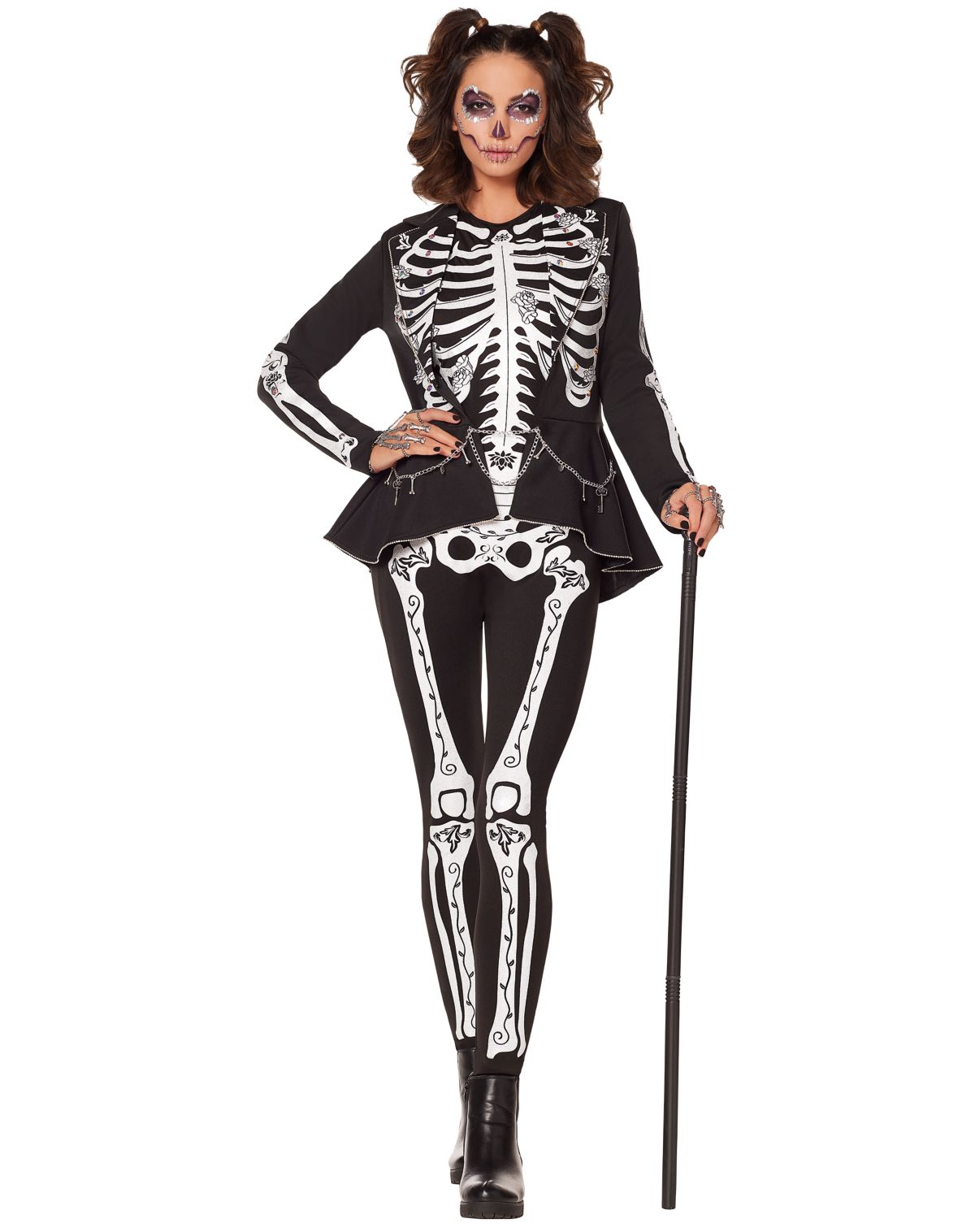 Adult Skeleton Plus Size Costume - The Signature Collection