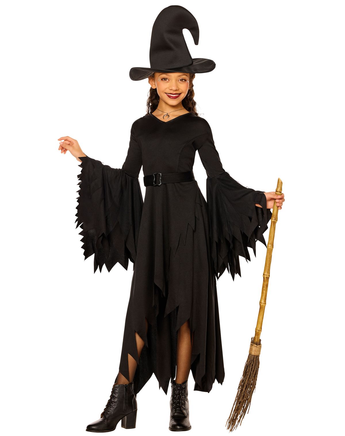 Kids Dark Gothic Witch Costume