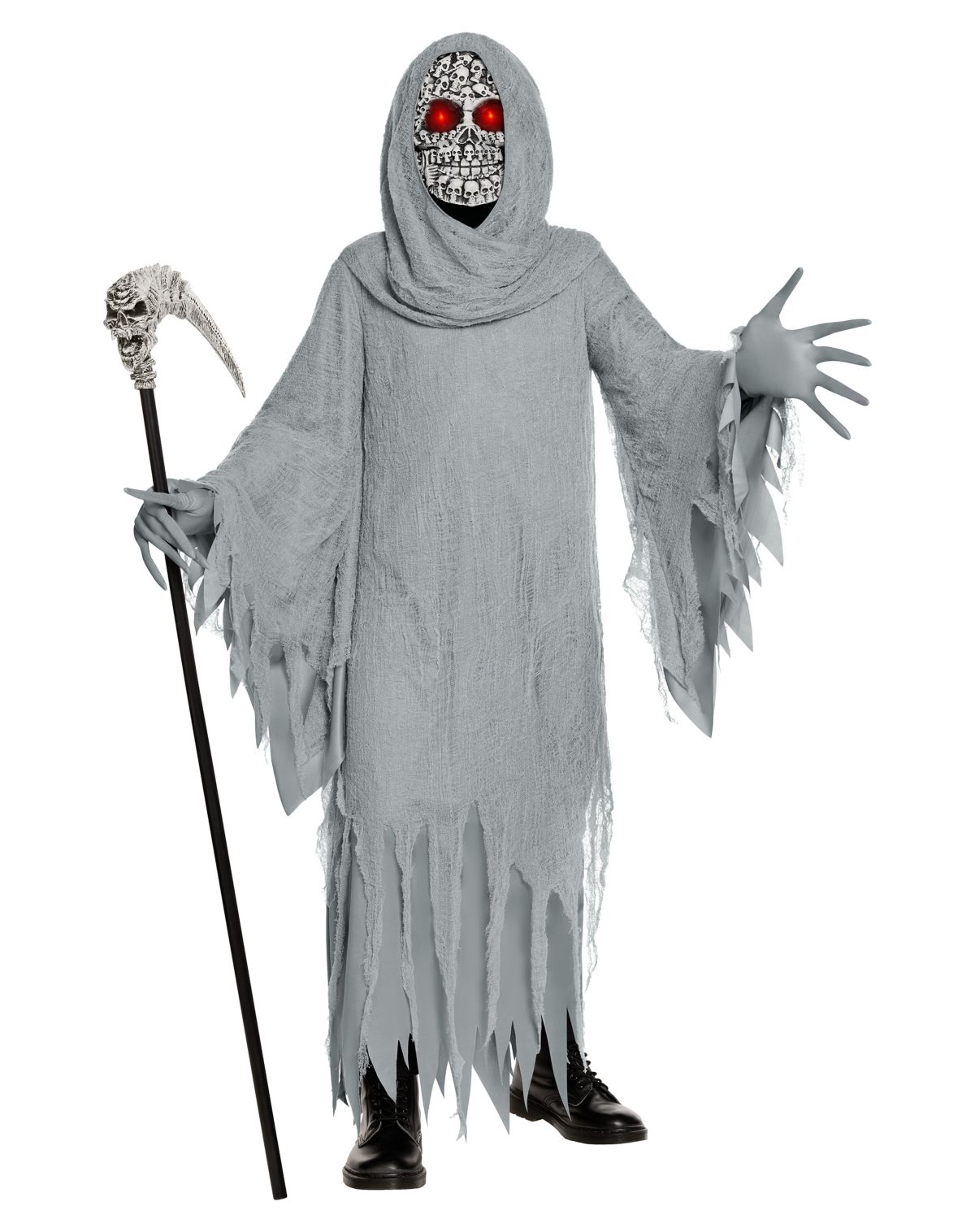 Kids Light-Up Skull Reaper Costume