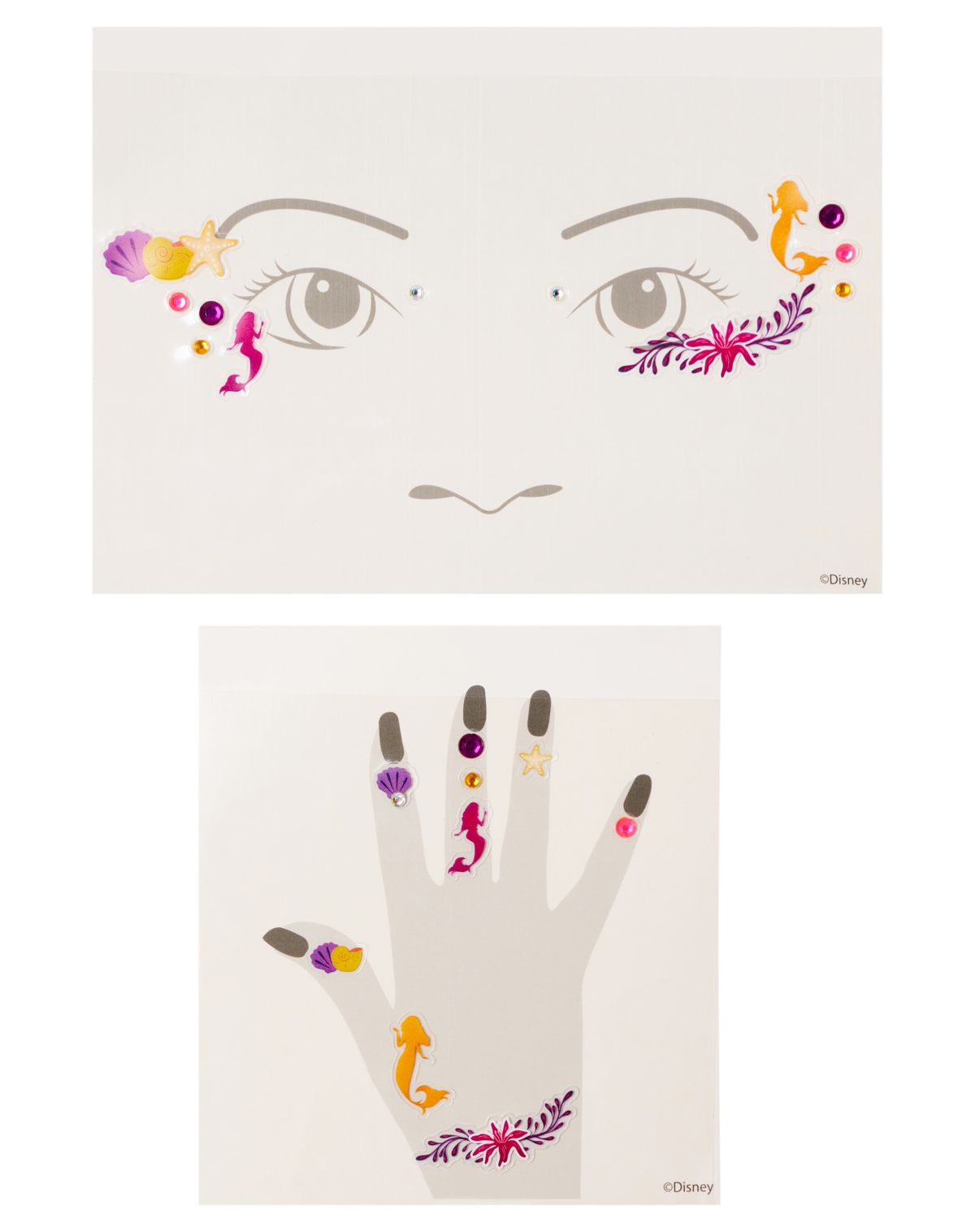 The Little Mermaid Face Decal - Disney Princess