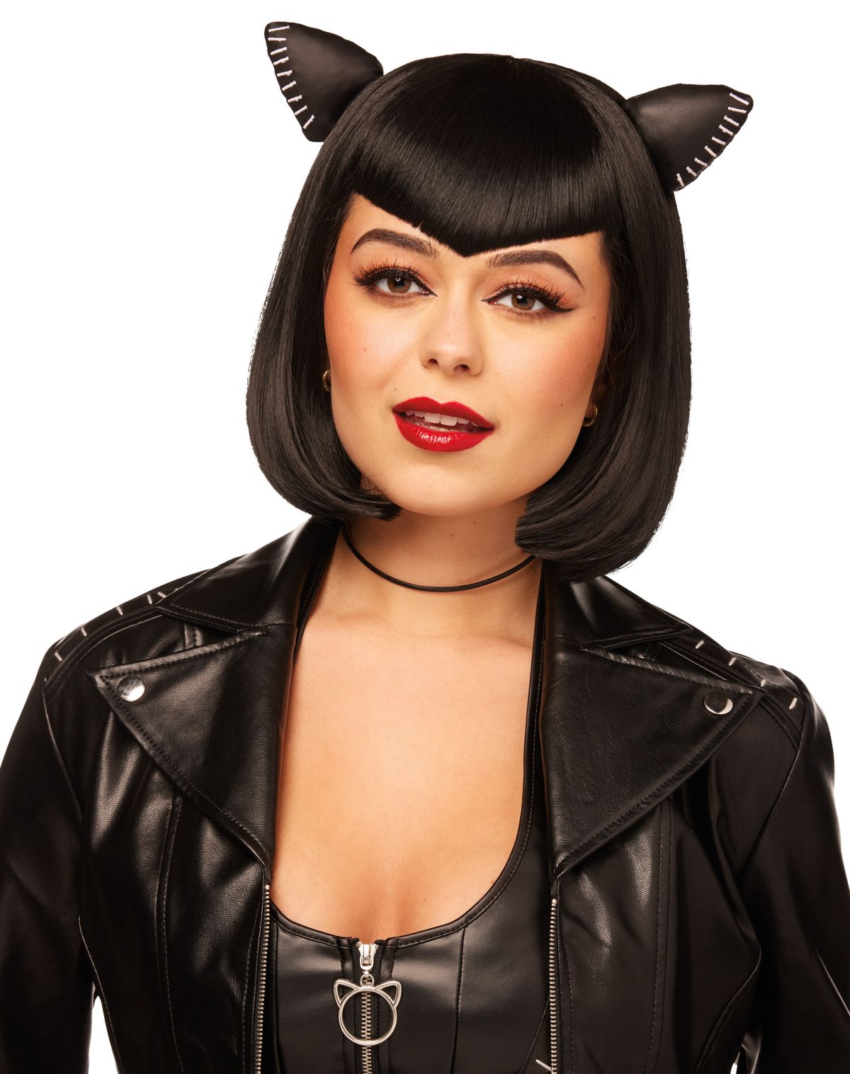 Catwoman Wig with Cat Ears - DC Villains