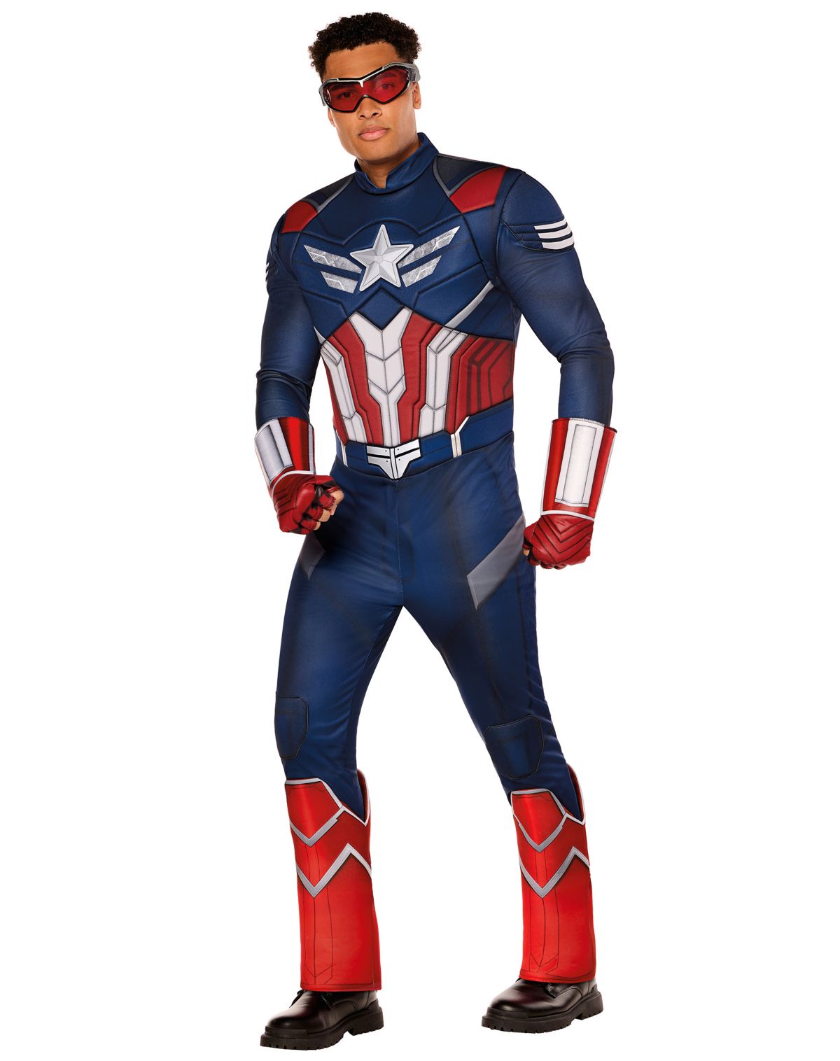 Adult Captain America Muscle Jumpsuit Costume - Captain America: Brave New World