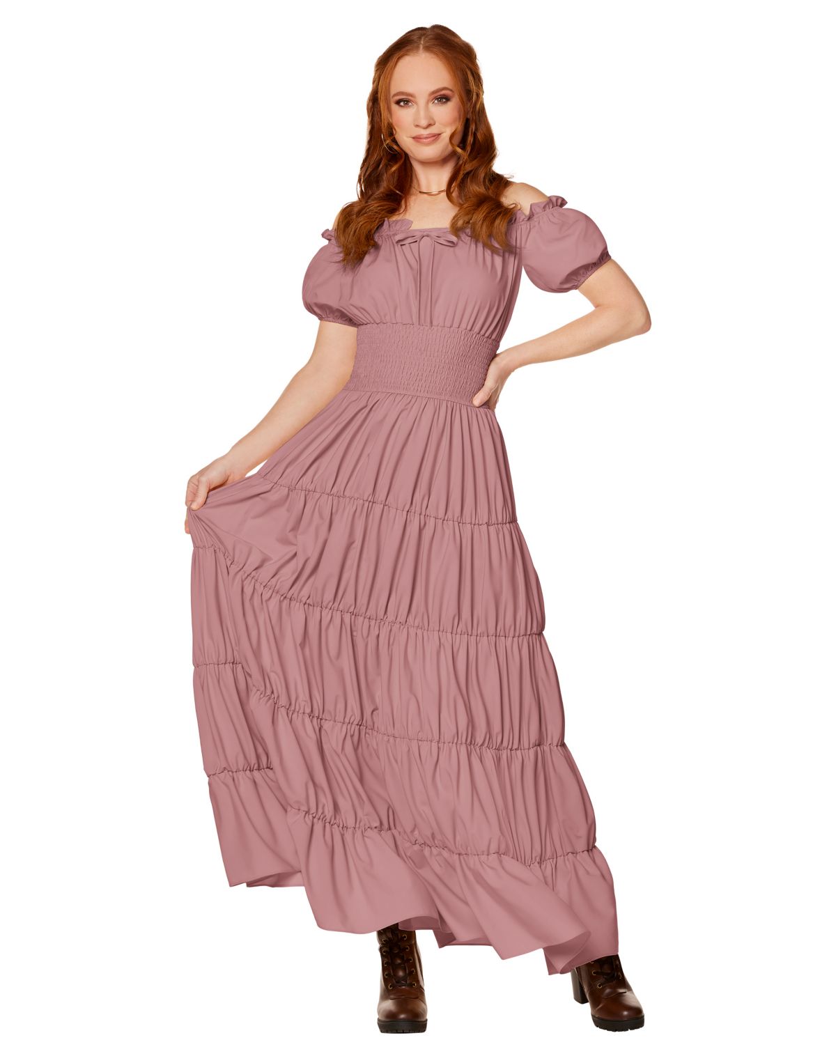 Adult Mauve Peasant Dress