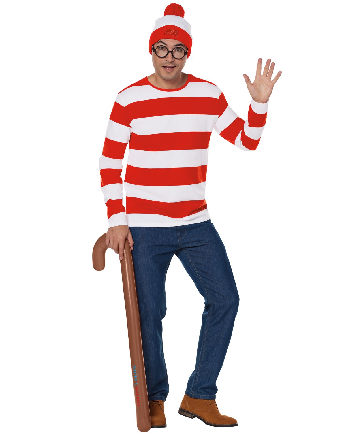 Adult Waldo Costume - Where's Waldo?