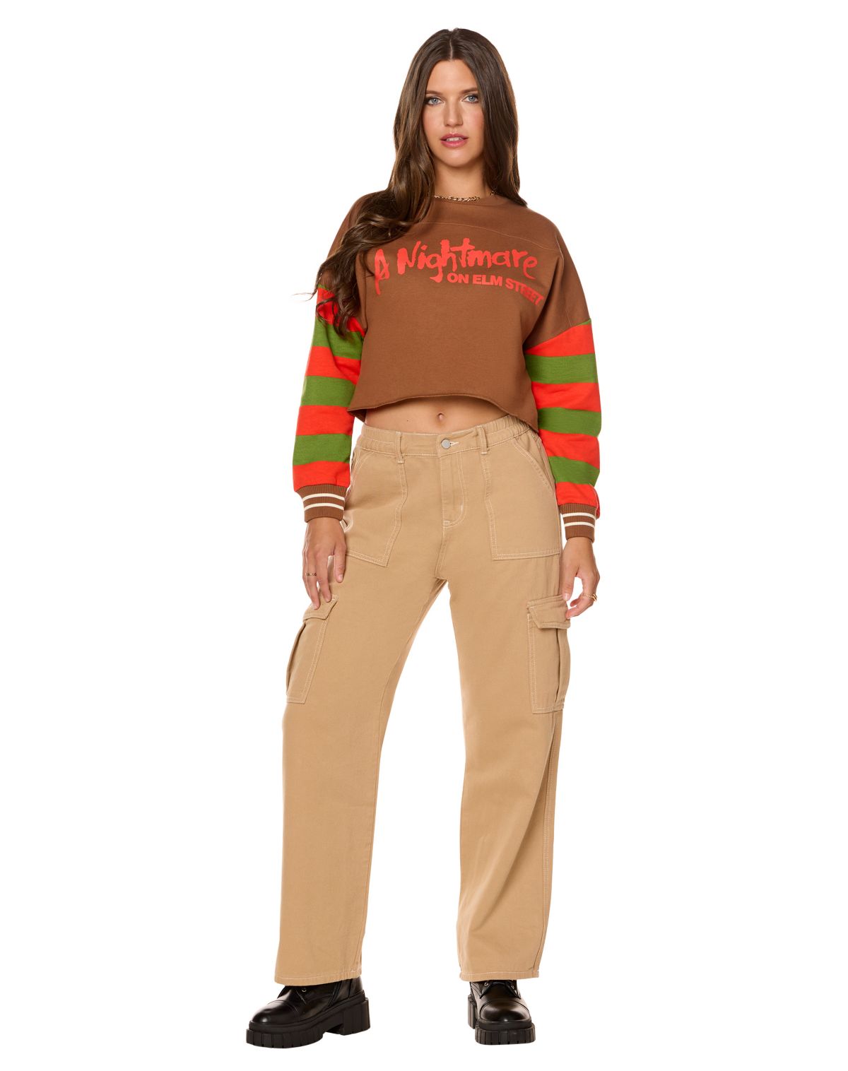 Freddy Krueger Cropped Crewneck - A Nightmare on Elm Street