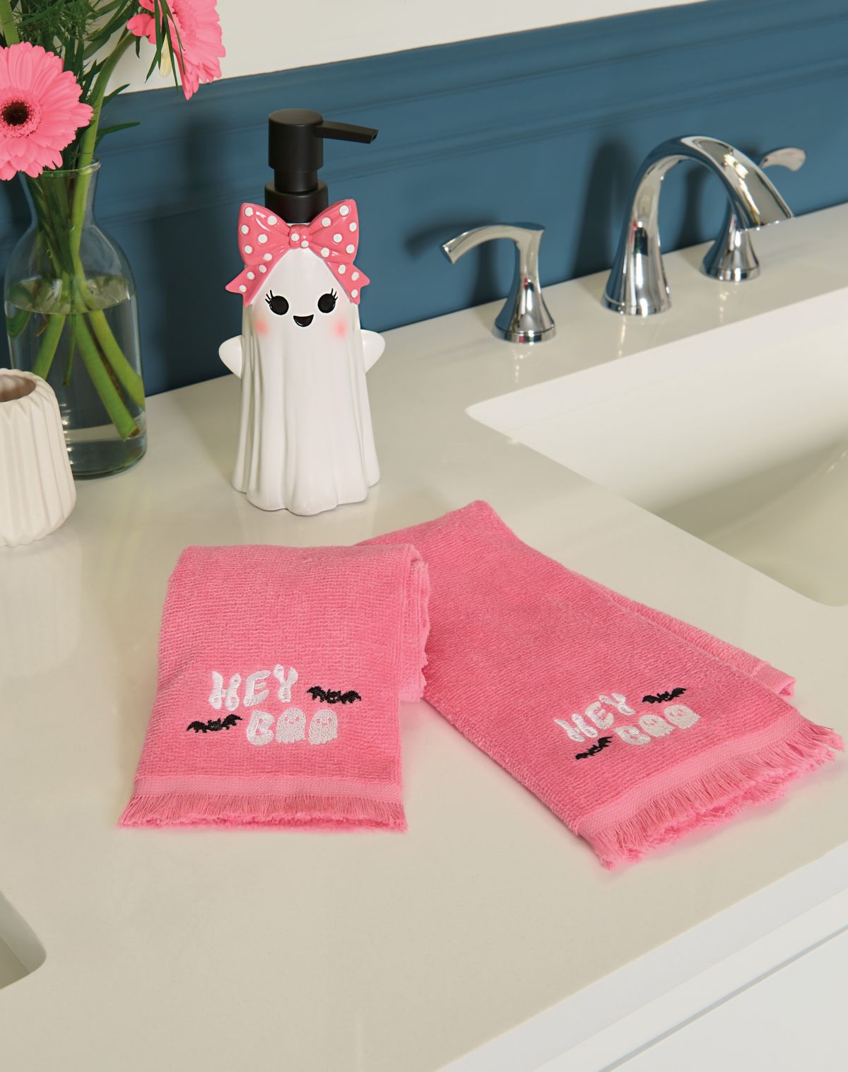 Pink Ghost Bath Set