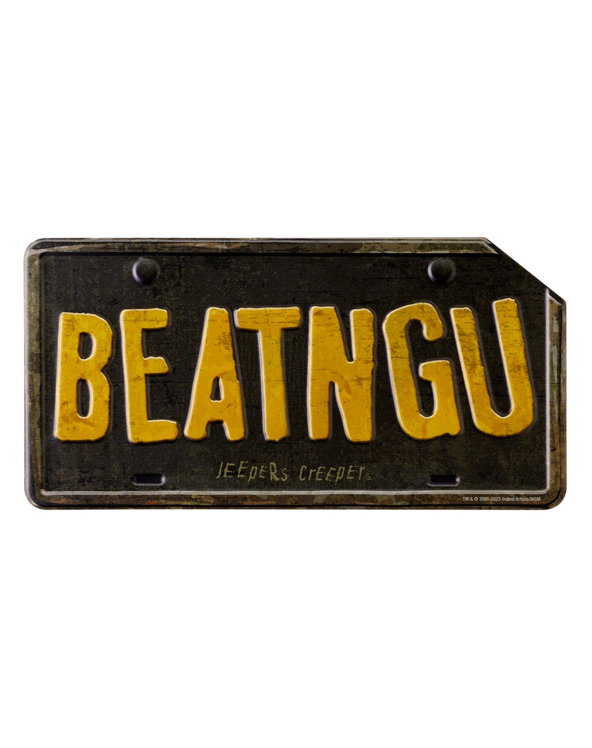 Jeepers Creepers License Plate Sign