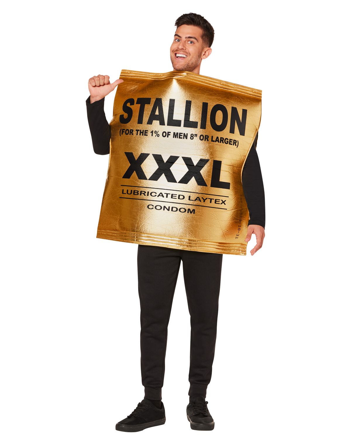 Adult Stallion Condom Wrapper Costume
