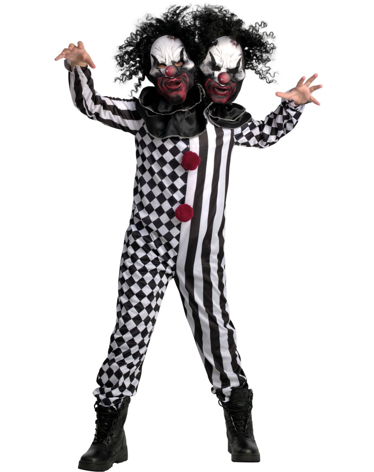 Kids Two-Headed Clown Costume