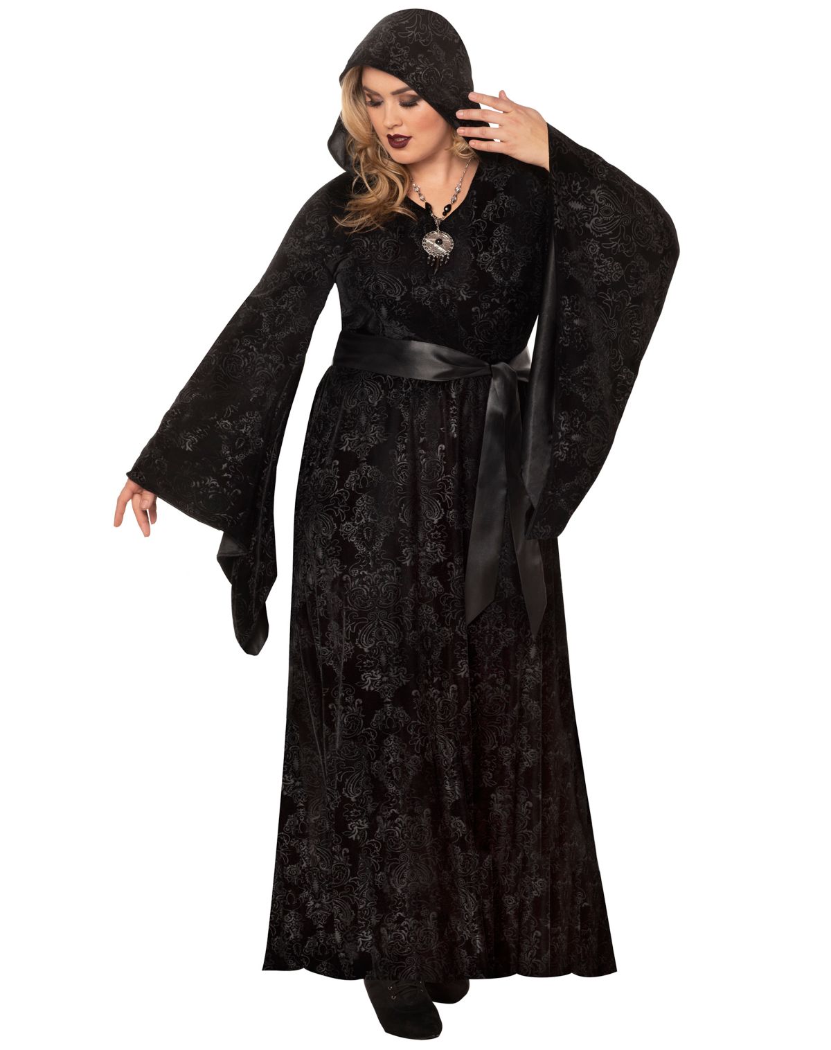 Velvet Hooded Plus Size Robe