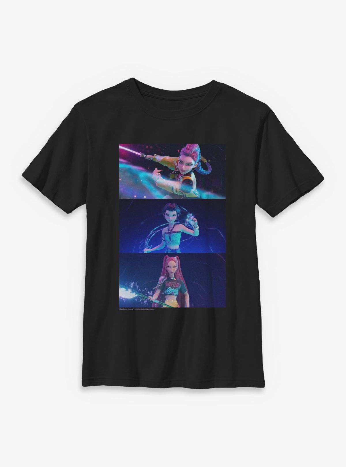Kids Rumi Zoey and Mira T Shirt - KPop Demon Hunters