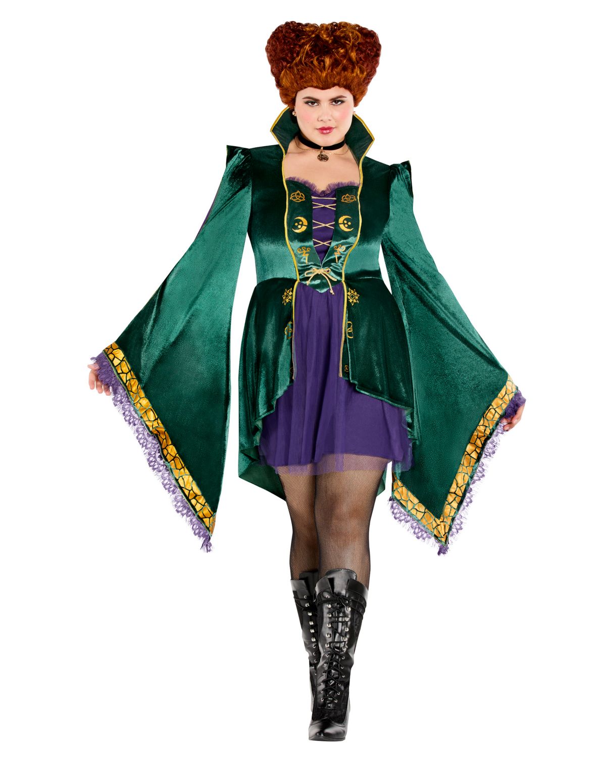 Adult Winifred Sanderson Plus Size Dress - Hocus Pocus