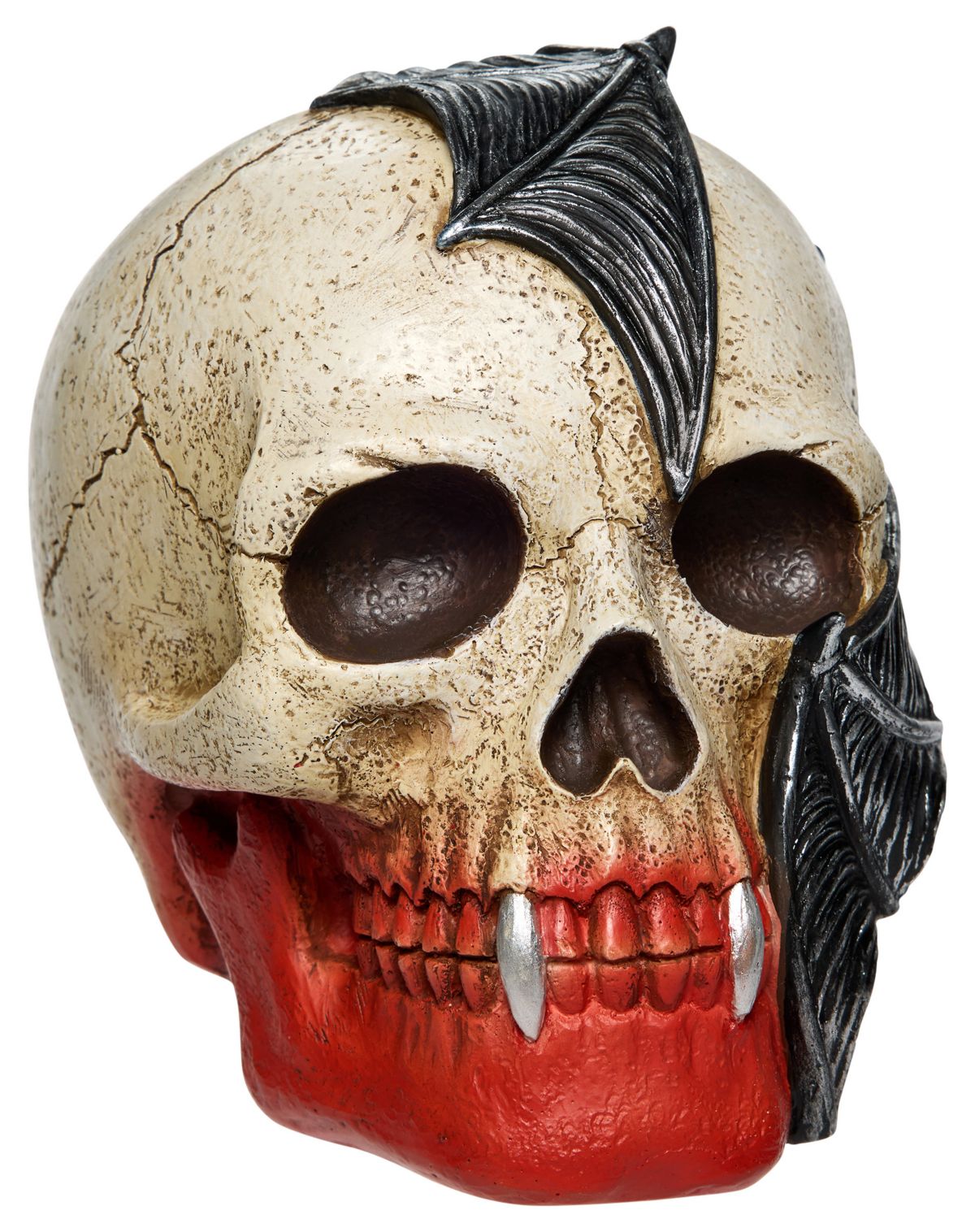 Bloody Vampire Bat Skull Statue
