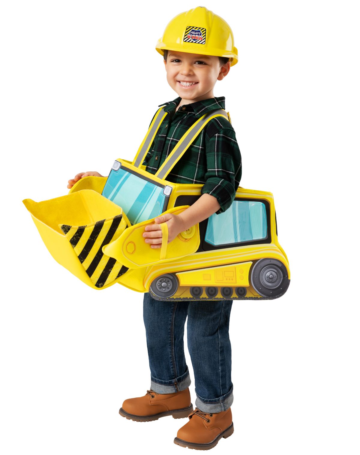 Toddler Ride-Along Bulldozer Costume