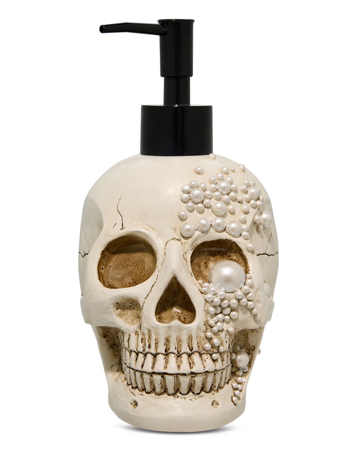 Skull Pearl-Effect Soap Dispenser