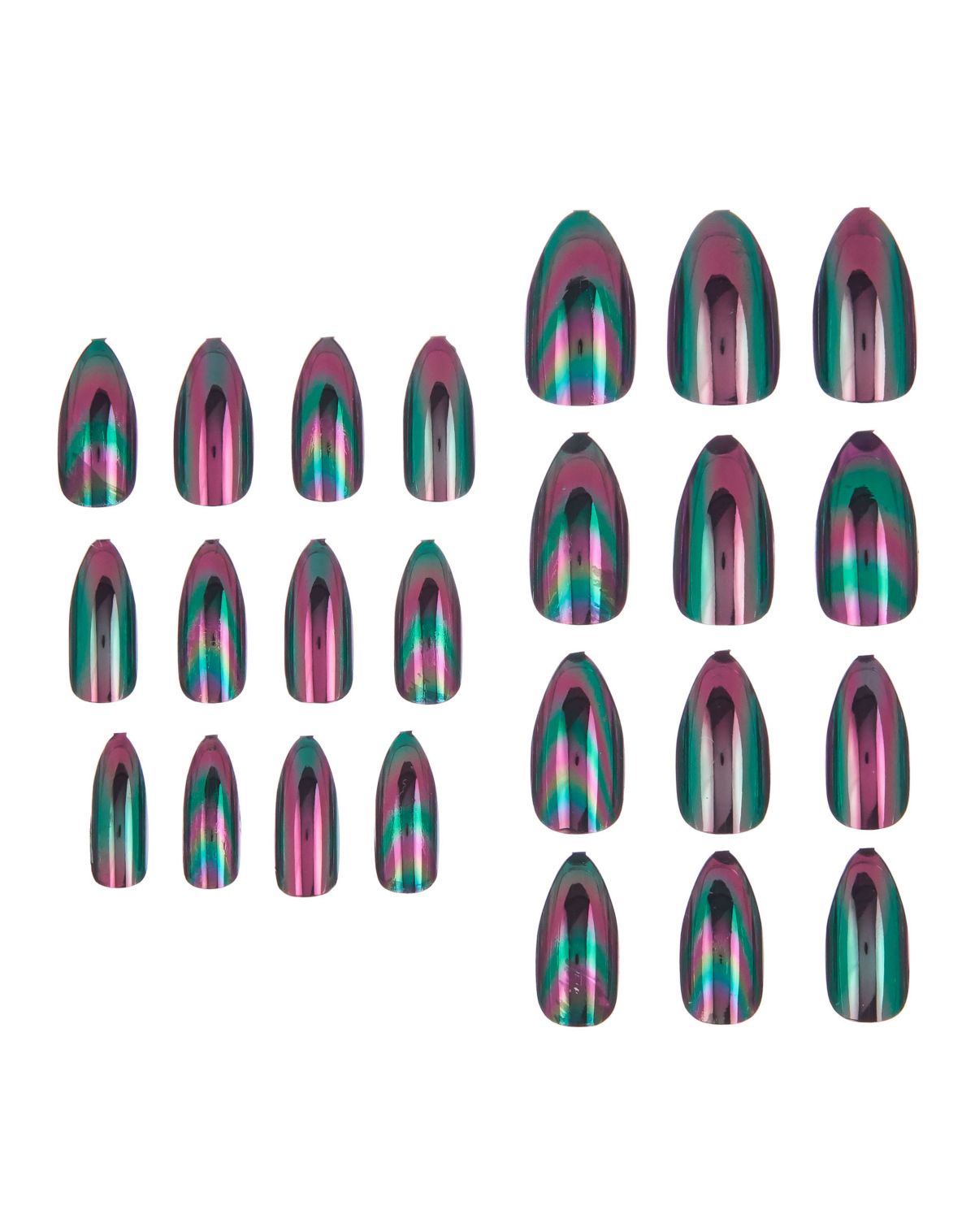 Oil Slick Press-On Nails
