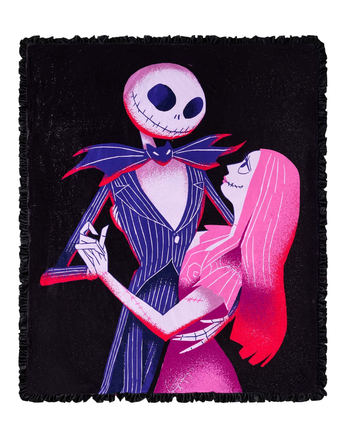 Jack and Sally Reversible Fleece Blanket - The Nightmare Before Christmas