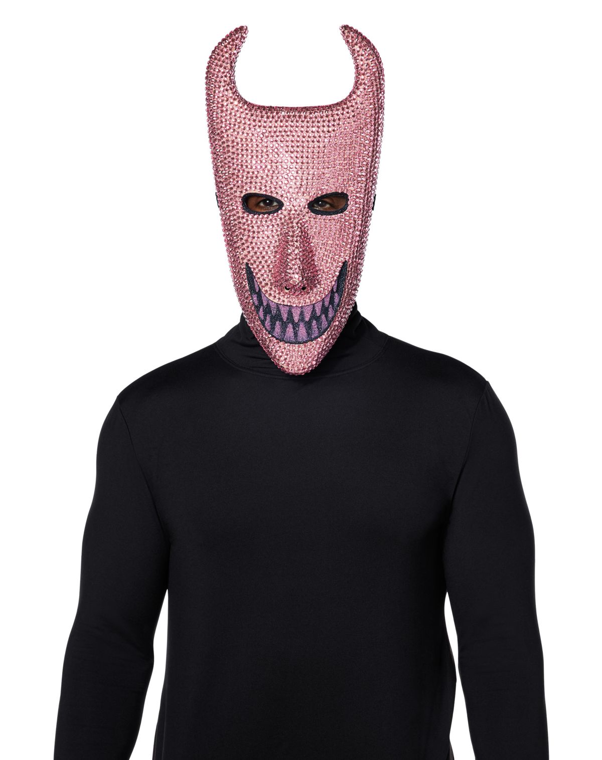 Bling Lock Pink Rhinestone Half Mask -  The Nightmare Before Christmas