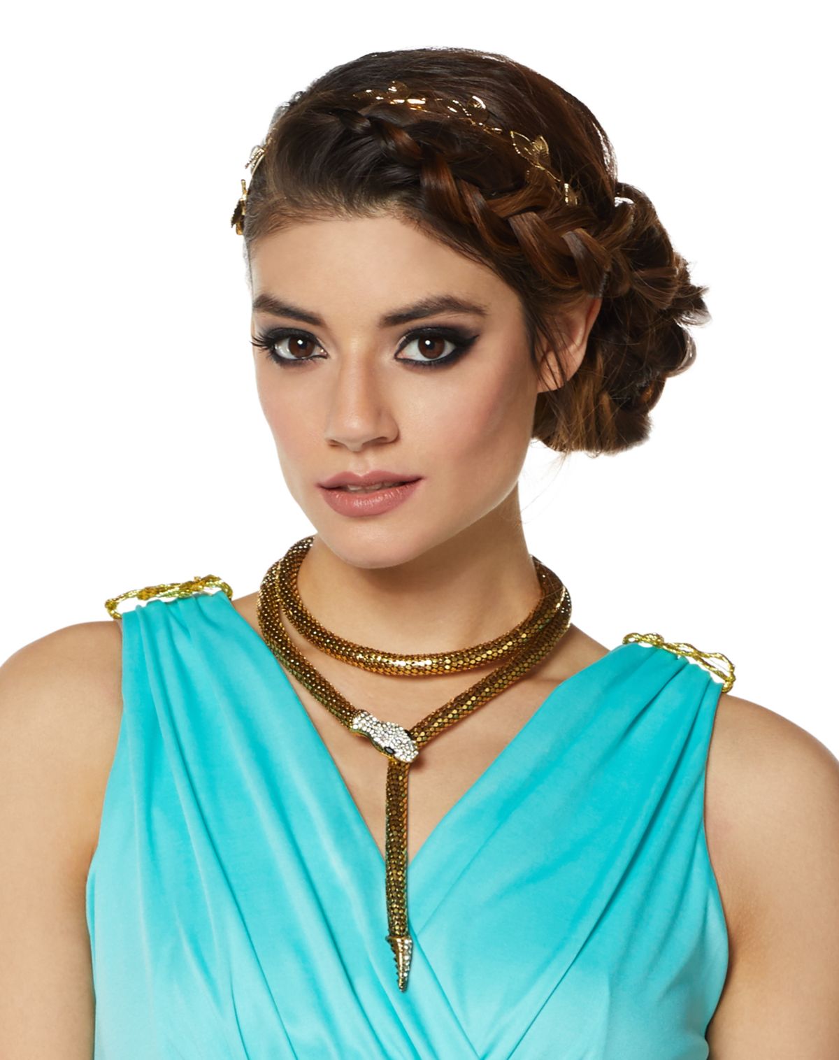 Golden Roman Snake Necklace