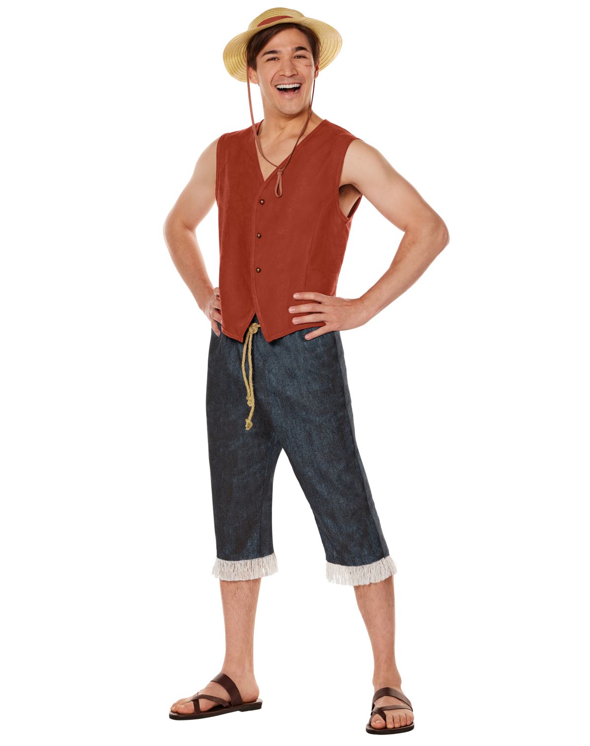 Adult Straw Hat Luffy Costume -  One Piece