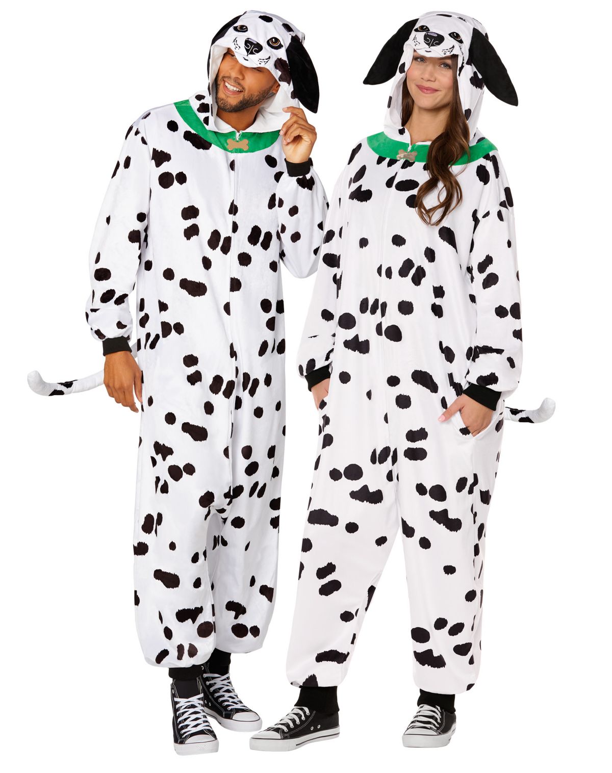 Adult Dalmatian Jumpsuit Costume