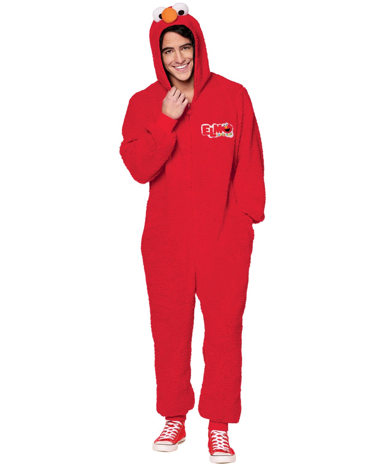 Adult Elmo Jumpsuit Costume -  Sesame Street