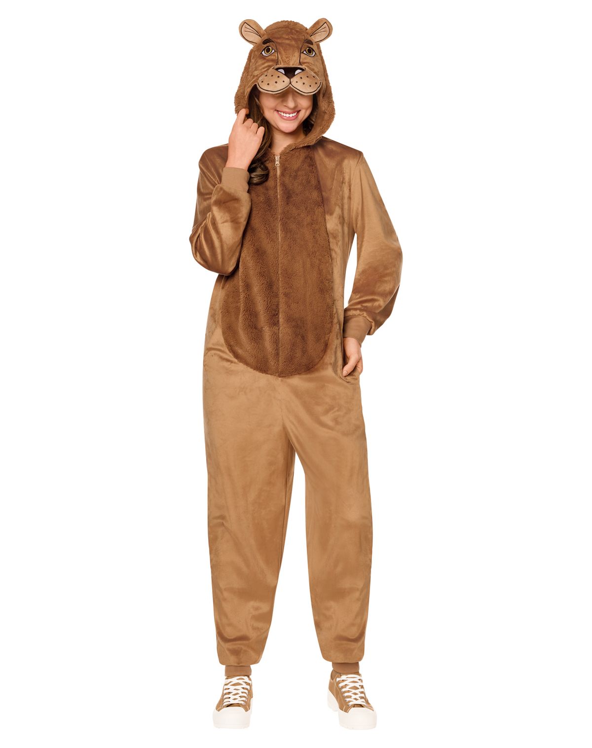 Adult Lion Jumpsuit Costume