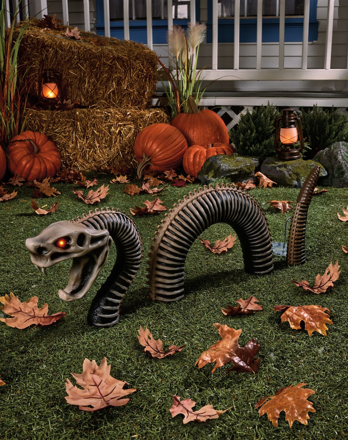 Light-Up Zombie Snake Ground Breaking Prop