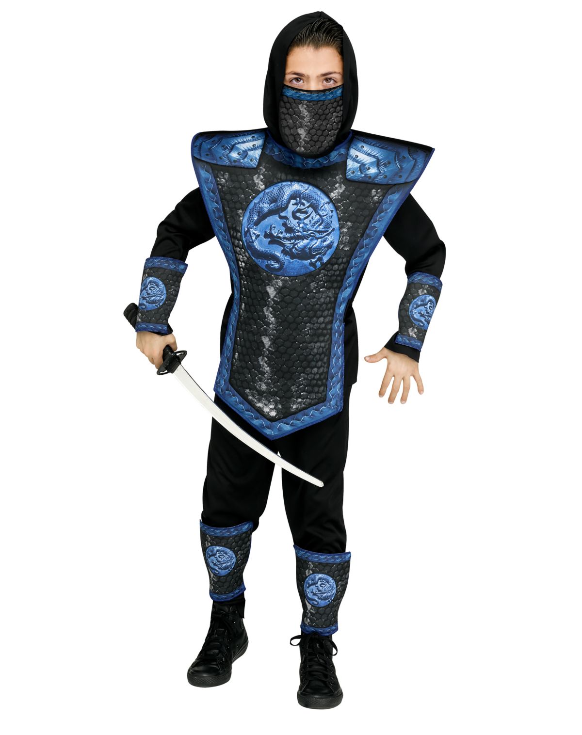 Kids Blue Dragon Ninja Costume
